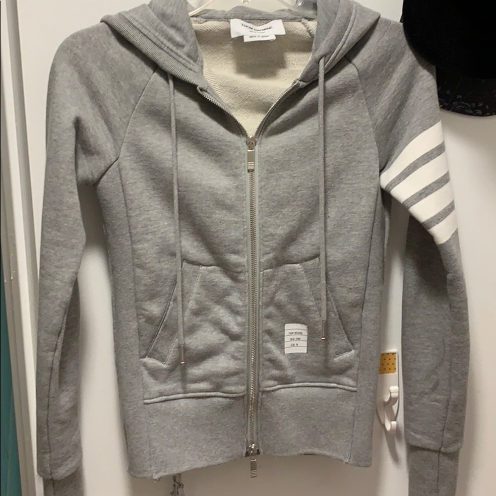 Brand new thom browne women full zip hoodie
